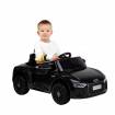 Children's electric car AUDI R8 2x12V black new model