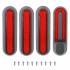 Красные боковые отражатели 4шт для электросамоката Xiaomi в