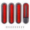Красные боковые отражатели 4шт для электросамоката Xiaomi