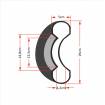 Solid tire 200x50 8" for Ninebot ES1-ES4 electric scooter -